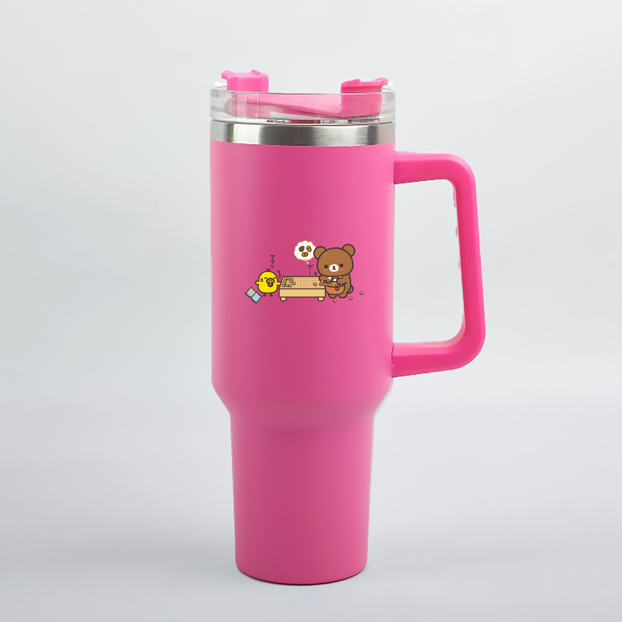 （画像用） リラックマ リラックマ キイロイトリ Rilakkuma Korilakkuma Kiiroitori 1200mL車用タンブラー（カラープリント）